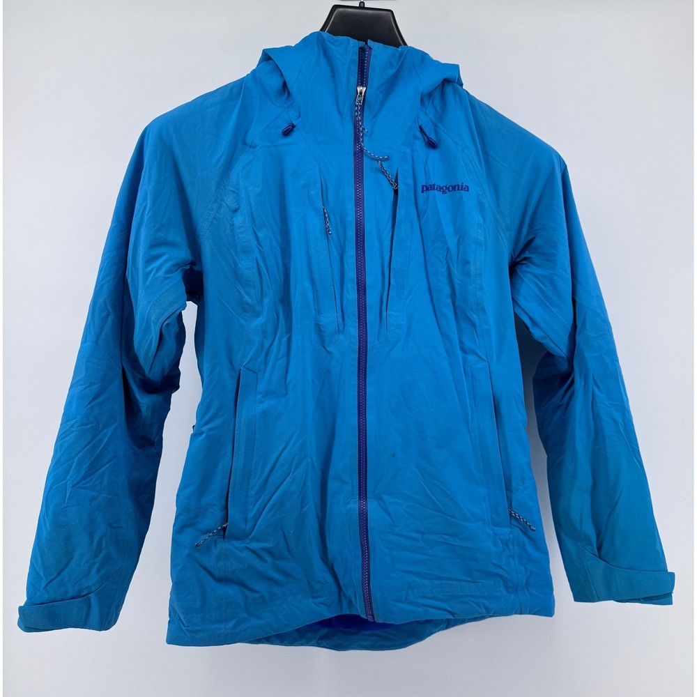 Patagonia Stretch Nano Storm‎ Jacket  Womens XS Blue H2No Hooded Lightweight